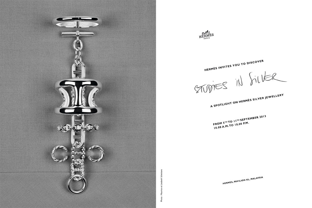 Hermes Silver Invitation