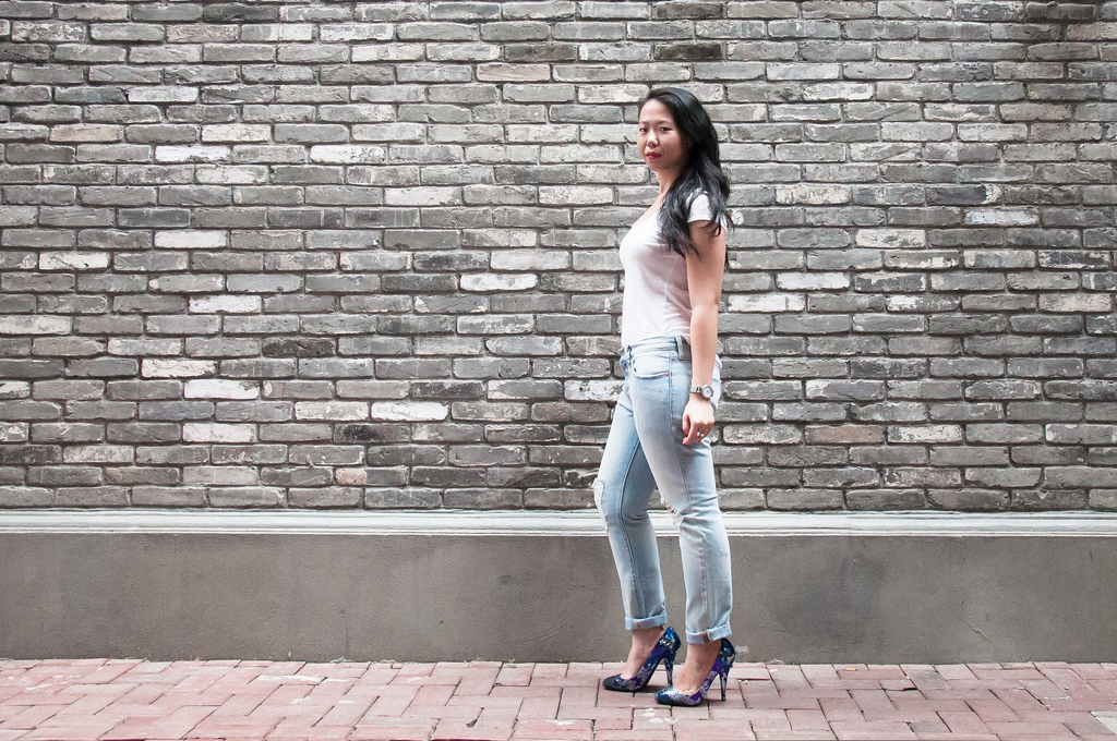 Ripped Boyfriend Jeans